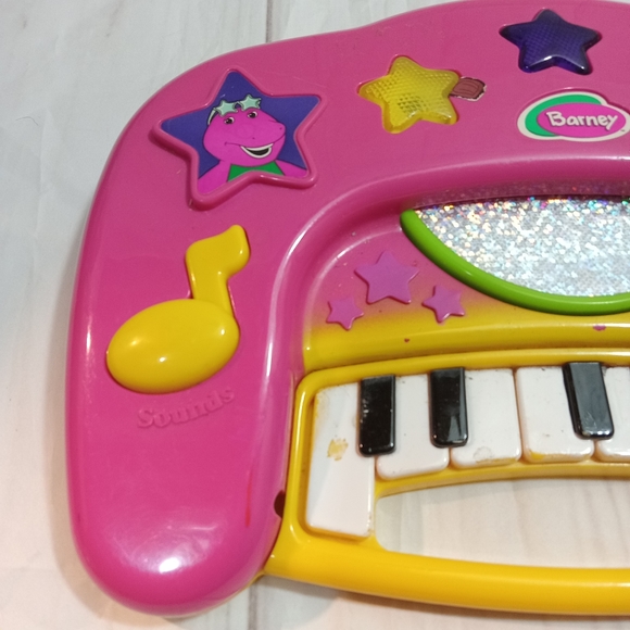 1999 Barney the Dinosaur Playskool Song Magic CD Spin Keyboard RARE - Picture 12 of 13